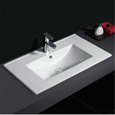 CB800 European style high quality porcelain cabinet hand wash basin